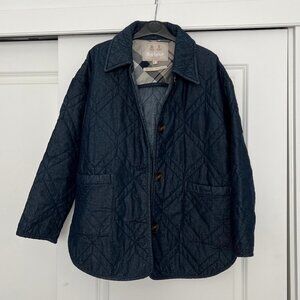 Barbour quilted denim jacket (US 10), pre-owned